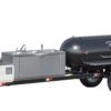 Meadow Creek Tank Smoker With Optional 3 Bowl Self-Contained Sink and Stainless Steel Exterior Shelves