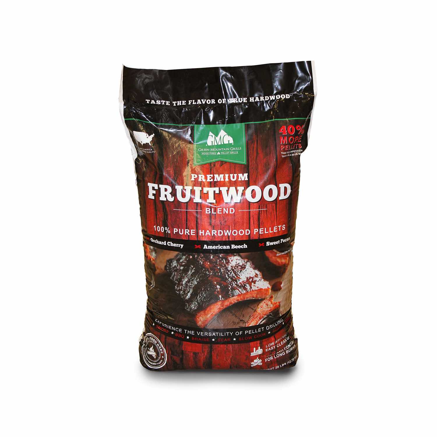 Green Mountain Grills Premium Fruitwood Blend Grilling Pellets