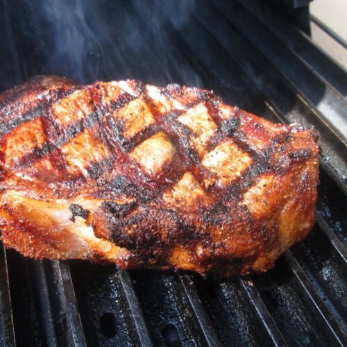 Steak on 12" GrillGrate Pellet Grill Sear Station (10.5" Wide)