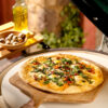 Pizza on Wooden Peel