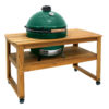 XLarge EGG on Solid Acacia Hardwood Table With Casters