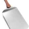 Outset Stainless Steel Pizza Peel With Collapsible Rosewood Handle