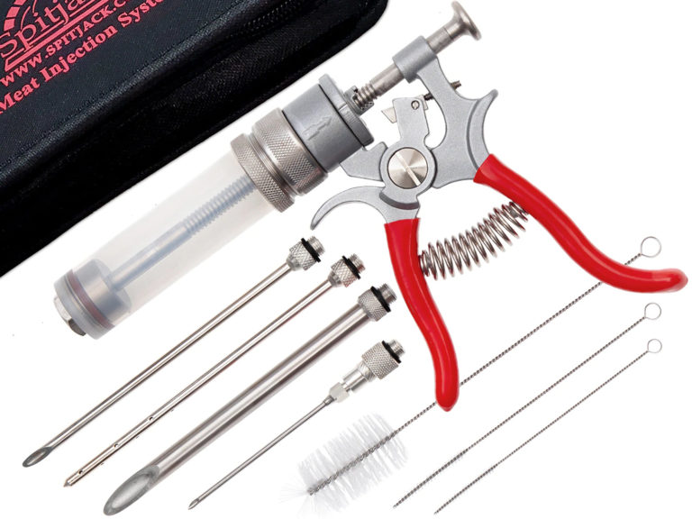 SpitJack Magnum Meat Injector Gun - Complete Kit with Padded Soft Case