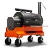 Yoder Smokers YS1500S Competition Pellet Grill - Orange Cart