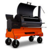 Yoder Smokers YS1500S Competition Pellet Grill - Orange Cart