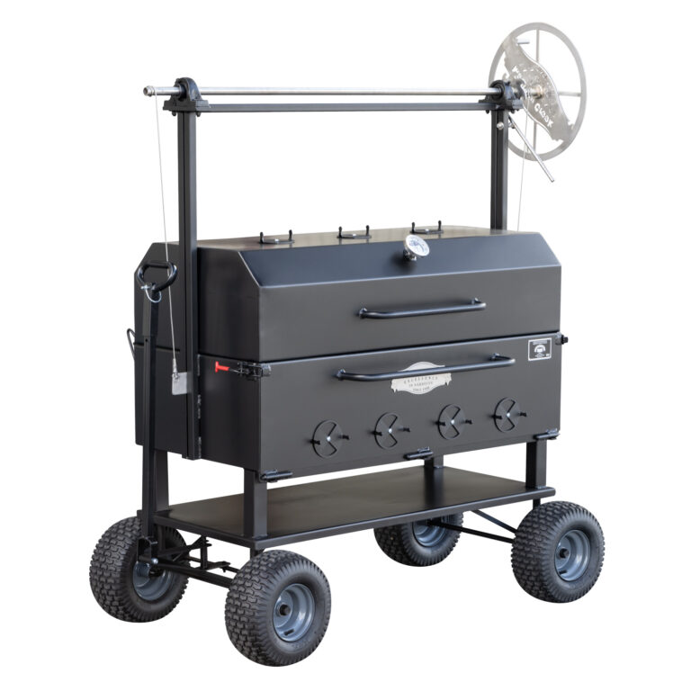 Meadow Creek SM48 Santa Maria Grill With Optional Hinged Lid With Thermometer