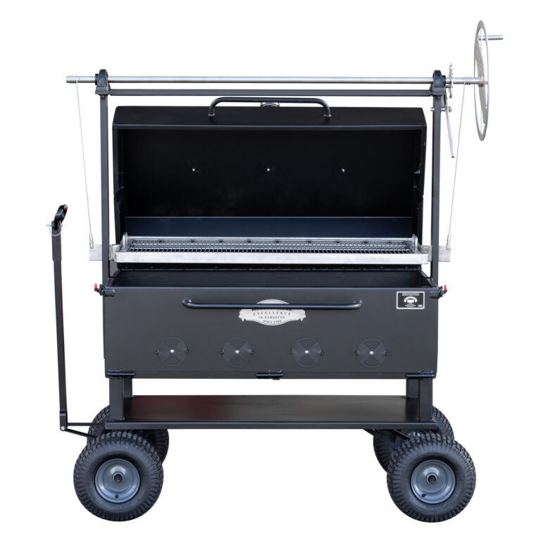 Meadow Creek SM48 Santa Maria Grill With Optional Hinged Lid With Thermometer