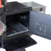 Meadow Creek TS120P Tank Smoker With Optional Gas Assist, Wagon Chassis, and Stainless Steel Shelf