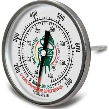 Stainless Steel Dome Temperature Gauge With Easy-to-Read 3-inch Dial