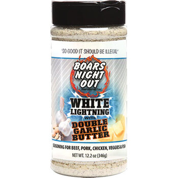 Boars Night Out White Lightning With Double Garlic Butter