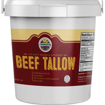 Premium Rendered Beef Tallow Tub