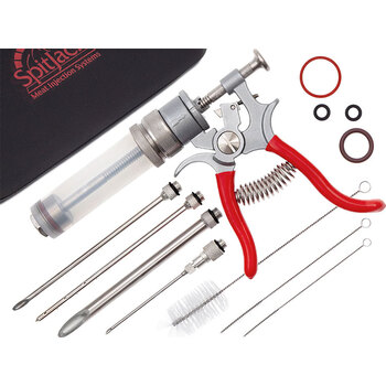 The SpitJack Magnum Meat Injector Gun - Complete Kit with Deluxe Hard Case
